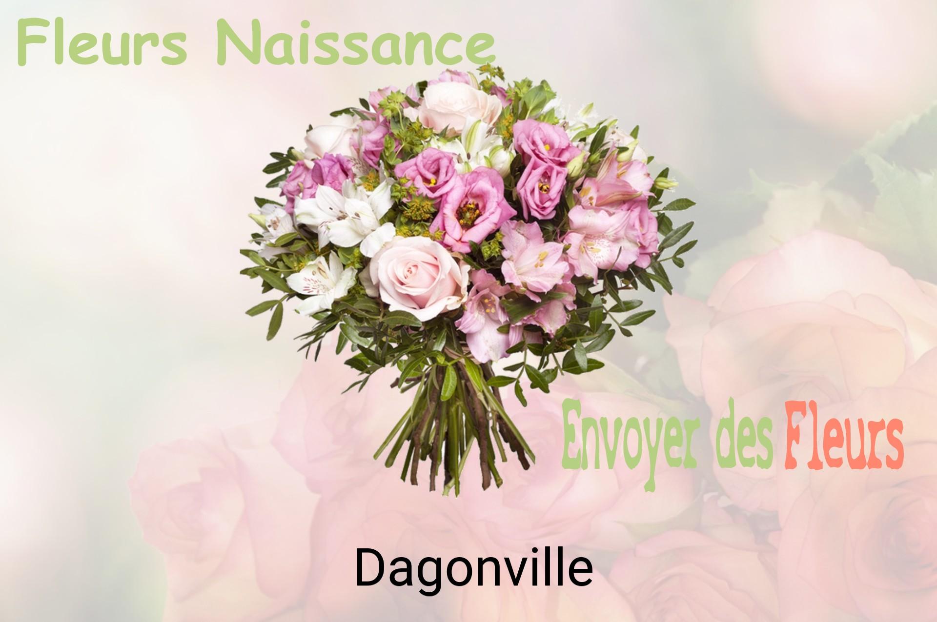 Bouquet de fleurs de naissance livré à Dagonville