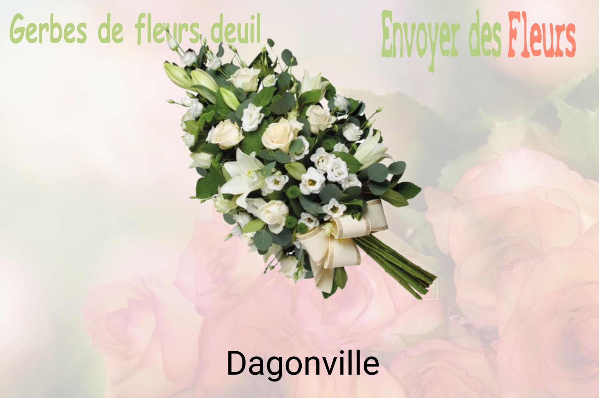 Gerbe de fleurs de deuil livrée à Dagonville